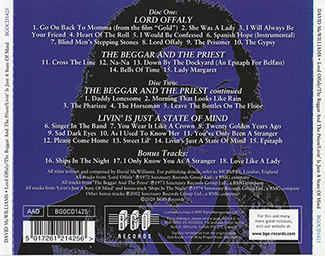 back sleeve CD box